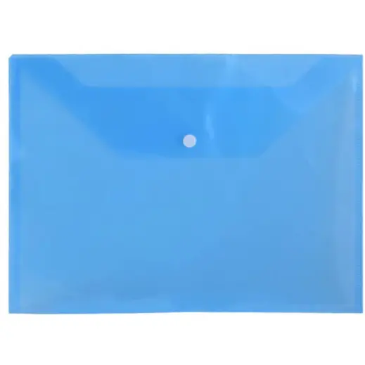 PVC Document Envelope Blue Front